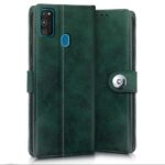Shock Proof Flip Cover Back Case for Samsung Galaxy M30S | Magnetic Wallet Leather Case with Stand - Image 3