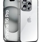 Crystal Clear Transparent Back Cover Case Compatible with iPhone 16 Pro Shockproof Flexible TPU Silicone Case with Full Body & Camera Protection Transparent