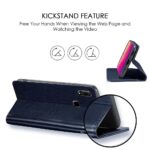 Shock Proof Flip Cover Back Case for Vivo V11 | Magnetic Wallet Leather Case with Stand - Image 5