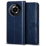 Shock Proof Flip Cover Back Case for Realme Narzo 60 5G | Magnetic Wallet Leather Case with Stand - Image 2