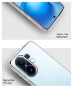 Transparent Back Cover Case for Vivo X200 FE | Raised Bumps for Full Device & Camera Protection Shockproof TPU Silicone Back Case Mobile Cover Transparent - Image 5