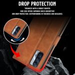 Shock Proof Flip Cover Back Case for Realme X7 5G | Magnetic Wallet Leather Case with Stand - Image 5