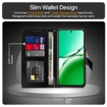 Shock Proof Flip Cover Back Case for Oppo F27 5G | Magnetic Wallet Leather Case with Stand - Image 6