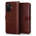 Shock Proof Flip Cover Back Case for Poco F7 5G | Magnetic Wallet Leather Case with Stand - Image 2