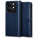 Shock Proof Flip Cover Back Case for Itel S23 Plus | Magnetic Wallet Leather Case with Stand - Image 2