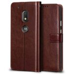 Shock Proof Flip Cover Back Case for Motorola Moto G4 Play | Magnetic Wallet Leather Case with Stand - Image 2