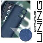 Back Cover for Motorola Moto G35 5G | Ultra Slim Soft Rubberised Case | Inner Velvet Fabric Lining | Matte Silicone Flexible Mobile Case | Camera Protection - Blue - Image 3