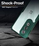 kelpuj TPU Shock Proof Clear Protective Back Case for 1+ Oneplus Nord Ce 4 5G-Airedge Technology|360 Degree Camera Protection|Transparent Hybrid Back Case Mobile Cover-Green - Image 4