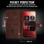 Shock Proof Flip Cover Back Case for 1+ Oneplus 10R 5G | Magnetic Wallet Leather Case with Stand - Image 4