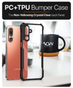 Shock Proof Clear Protective Back Case for Samsung Galaxy M36 5G | Samsung Galaxy F36 5G- AirEDGE Technology | 360 Degree Camera Protection | Transparent Hybrid Mobile Cover - Black - Image 6