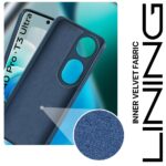 Back Cover for Vivo V40 | V40 Pro 5G | T3 Ultra 5G | Ultra Slim Soft Rubberised Case | Inner Velvet Fabric Lining | Matte Silicone Flexible Mobile Case | Camera Protection - Blue - Image 4