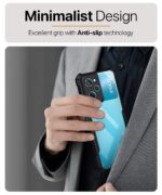 Shock Proof Clear Back Cover Case Mobile Cover for Poco X5 Pro 5G (Hard | Hybrid PC + TPU | Full Armour Device & Camera Protection | Black) - Image 8