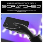 Back Cover for Samsung Galaxy F05 | Galaxy M05 | Galaxy A05 | Ultra Slim Soft Rubberised Case | Inner Velvet Fabric Lining | Matte Silicone Flexible Mobile Case | Camera Protection - Black - Image 8