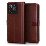 Shock Proof Flip Cover Back Case for Lava Yuva 3 5G | Magnetic Wallet Leather Case with Stand - Image 2