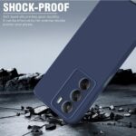 kelpuj Back Cover for Realme C75 5G | C73 5G | Narzo 80 Lite 5G | Ultra Slim Soft Rubberised Case | Inner Velvet Fabric Lining | Flexible Mobile Case | Camera Protection - Blue - Image 4