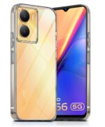 Crystal Clear Transparent Back Case Cover for Vivo Y56 5G | Vivo Y16 | Vivo T2X | Full Device & Camera Protection Shockproof TPU Silicone Back Cover Case Transparent - Image 2