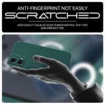 Back Cover for Motorola Moto G35 5G | Ultra Slim Soft Rubberised Case | Inner Velvet Fabric Lining | Matte Silicone Flexible Mobile Case | Camera Protection - Green - Image 8