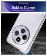 Transparent Back Cover Case for Compatible with Redmi A4 5G | Poco C75 5G | Redmi 14C 5G | Raised Bumps for Full Device & Camera Protection Shockproof TPU Silicone Back Case Mobile Cover - Image 5