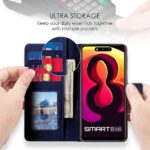 Shock Proof Flip Cover Back Case for Infinix Smart 8 Hd | Magnetic Wallet Leather Case with Stand - Image 3