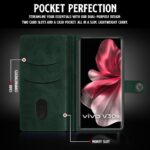 Shock Proof Flip Cover Back Case for Vivo V30E 5G | Magnetic Wallet Leather Case with Stand - Image 5