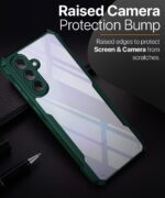 Shock Proof Clear Protective Back Case for Samsung Galaxy A36 5G | Galaxy A56 5G - AirEDGE Technology | 360 Degree Camera Protection | Transparent Hybrid Back Case Mobile Cover - Green - Image 8