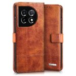 Shock Proof Flip Cover Back Case for 1+ Oneplus 11 5G | Magnetic Wallet Leather Case with Stand - Image 3