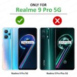 Shock Proof Clear Back Case Mobile Cover for Realme 9 Pro 5G (Hard | Hybrid PC + TPU | Full Armour Device & Camera Protection | Black) - Image 2