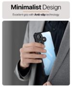 Shock Proof Clear Protective Back Case for Infinix Hot 30i - AirEDGE Technology | 360 Degree Camera Protection | Transparent Hybrid Back Case Mobile Cover - Black - Image 5