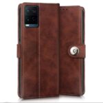 Shock Proof Flip Cover Back Case for Vivo Y21 | Magnetic Wallet Leather Case with Stand - Image 2
