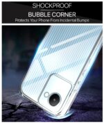 Ultra-Hybrid Crystal Clear Back Case Cover for Realme C30 | Realme Narzo 50I Prime | Hard Back | Slim Fit Shockproof Design | Camera Protection Bump | Back Cover Case (Pc,TPU|Transparent) - Image 4