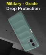 Ultimate Silicon Back Cover Case for Motorola Moto G34 5G | Moto G45 5G | Military Grade Drop Protection Shockproof Bumper | Anti-Slip Grip | Scratch Proof Micro-Fibre Cloth (Forest Green) - Image 8