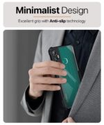 Shock Proof Clear Protective Back Case for Infinix Hot 11 - AirEDGE Technology | 360 Degree Camera Protection | Transparent Hybrid Back Case Mobile Cover - Black - Image 5