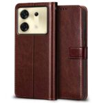 Shock Proof Flip Cover Back Case for Infinix Zero 30 5G | Magnetic Wallet Leather Case with Stand - Image 2