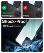 Shock Proof Clear Back Case Mobile Cover for Oppo A52 (Hard | Hybrid PC + TPU | Full Armour Device & Camera Protection - Blue - Image 3