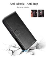 Shock Proof Flip Cover Back Case for Xiaomi Redmi 9 Prime | Magnetic Wallet Leather Case with Stand - Image 4