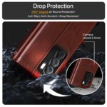 Shock Proof Flip Cover Back Case for Oppo Reno 12 Pro 5G | Magnetic Wallet Leather Case with Stand - Image 5