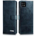 Shock Proof Flip Cover Back Case for Samsung Galaxy A22 5G | Magnetic Wallet Leather Case with Stand