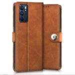 Shock Proof Flip Cover Back Case for Oppo Reno 6 5G | Magnetic Wallet Leather Case with Stand - Image 4