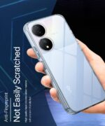 kelpuj Transparent Soft Silicone Back Case for Compatible with Vivo Y100 5G / T2 5G | Crystal Clear TPU Cover Shockproof & Flexible - Image 6
