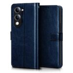 Shock Proof Flip Cover Back Case for Vivo T4 Lite 5G | Magnetic Wallet Leather Case with Stand - Image 2