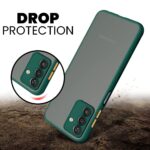 Translucent Hybrid Back Case Cover for Samsung Galaxy M13 4G | F13 4G Smoked Matte Back | 360 Degree Protection | Protective Hard Case (Green Bumper) - Image 8