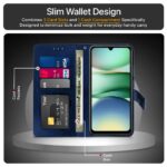 Shock Proof Flip Cover Back Case for Redmi A5 | Magnetic Wallet Leather Case with Stand - Image 4