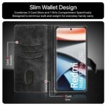Shock Proof Flip Cover Back Case for Xiaomi Mi Redmi Note 13 Pro Plus 5G | Magnetic Wallet Leather Case with Stand - Image 6