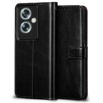 Shock Proof Flip Cover Back Case for Oppo A79 5G | Magnetic Wallet Leather Case with Stand - Image 3