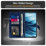 Shock Proof Flip Cover Back Case for Redmi Note 14 Se 5G | Magnetic Wallet Leather Case with Stand - Image 6
