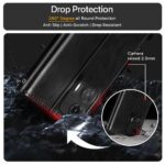 Shock Proof Flip Cover Back Case for Motorola Moto G35 5G | Magnetic Wallet Leather Case with Stand - Image 8