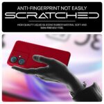 Back Cover for Redmi 13C 5G and for Poco M6 5G | Ultra Slim Soft Rubberised Case | Inner Velvet Fabric Lining | Matte Silicone Flexible Mobile Case | Camera Protection - Crimson Red - Image 5