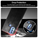 Shock Proof Flip Cover Back Case for Motorola Moto E30 | Magnetic Wallet Leather Case with Stand - Image 4