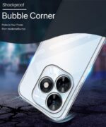 Crystal Clear Transparent Back Case Cover for Tecno Spark Go 2024 | Tecno Spark 20 | Full Device & Camera Protection Shockproof TPU | Flexible Silicone Back Cover Case Transparent - Image 4