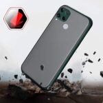 Poly Carbonate Translucent Smoked Matte Back 360 Degree Protection Hybrid Protective Hard Back Cover for Realme Narzo 30A, 20, Realme C25s, C25, C12 (Green Bumper) - Image 2